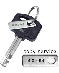COPY SERVICE: duplicado llave cerradura Discos